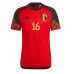 Belgien Thorgan Hazard #16 Replika Hjemmebanetrøje VM 2022 Kortærmet